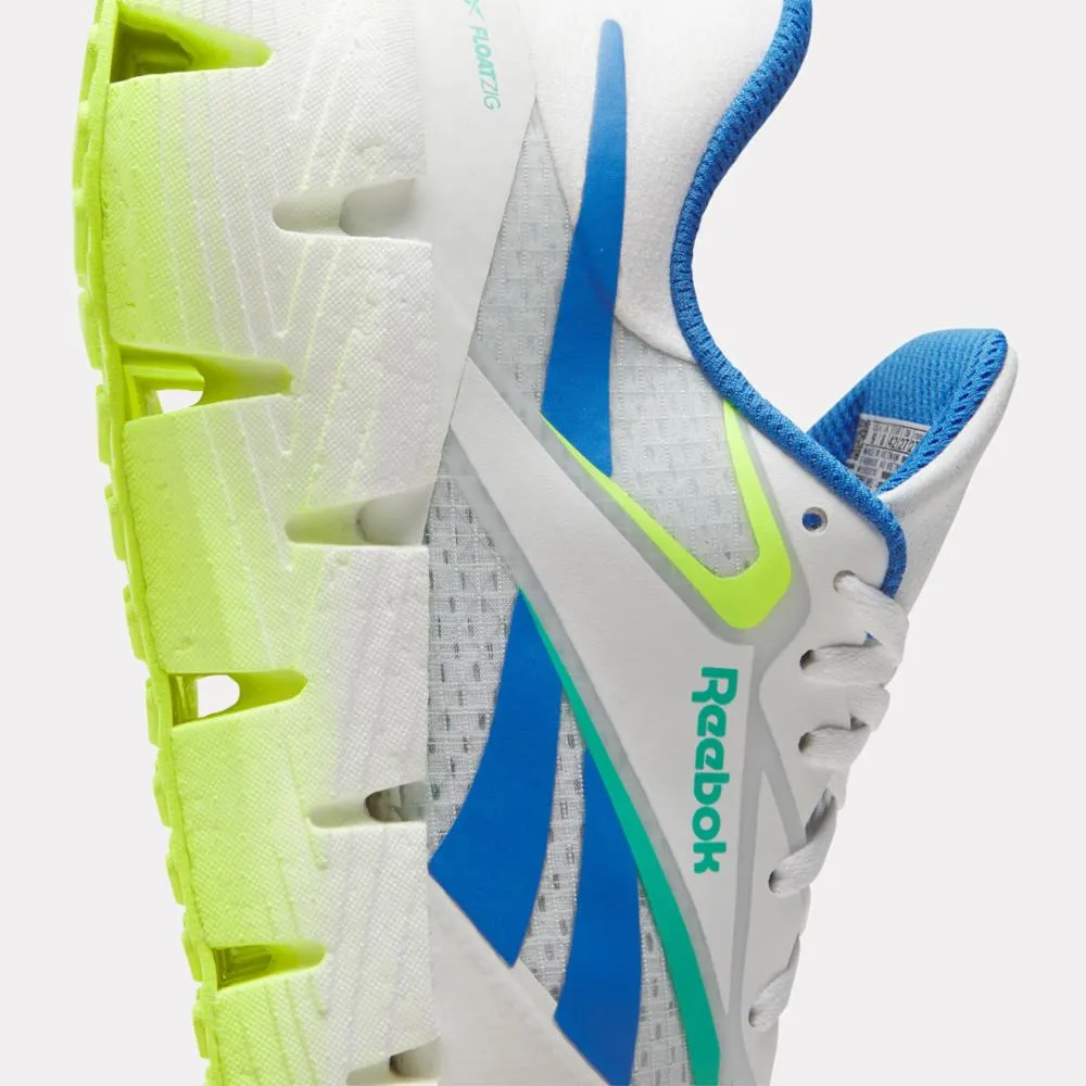 Reebok Footwear Men FloatZig 1 Shoes FOOTWEARWHITE/DIGITAL LIME/KIN