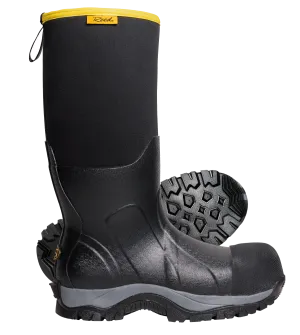 'Reed' Men's 16" Glacier Neoprene Insulated Comp Toe - Black