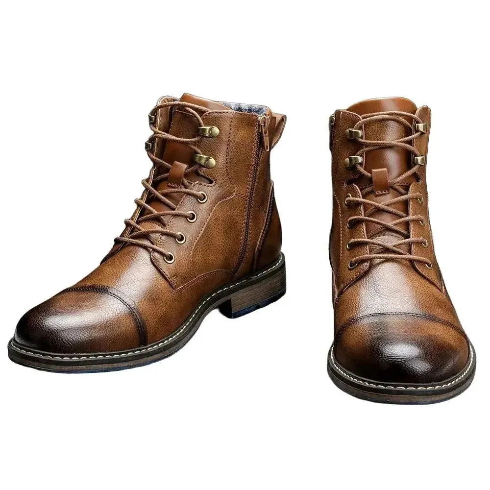 Retro Leather Boots