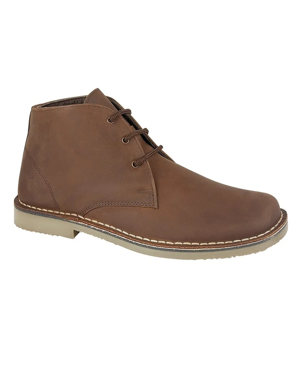 Roamers Mens 3 Eyelet Desert Boots