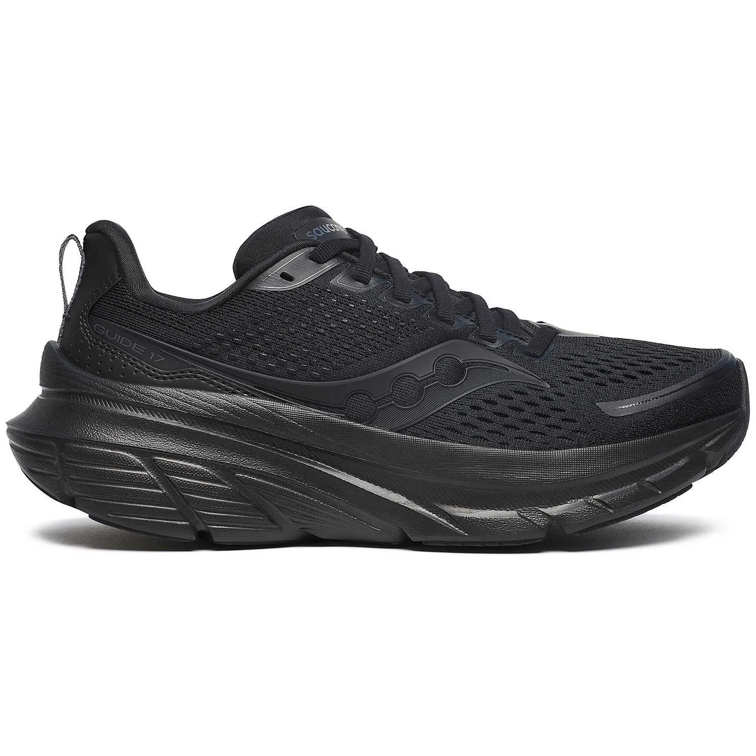 Saucony Men's Guide 17 Running Shoes Black / Black