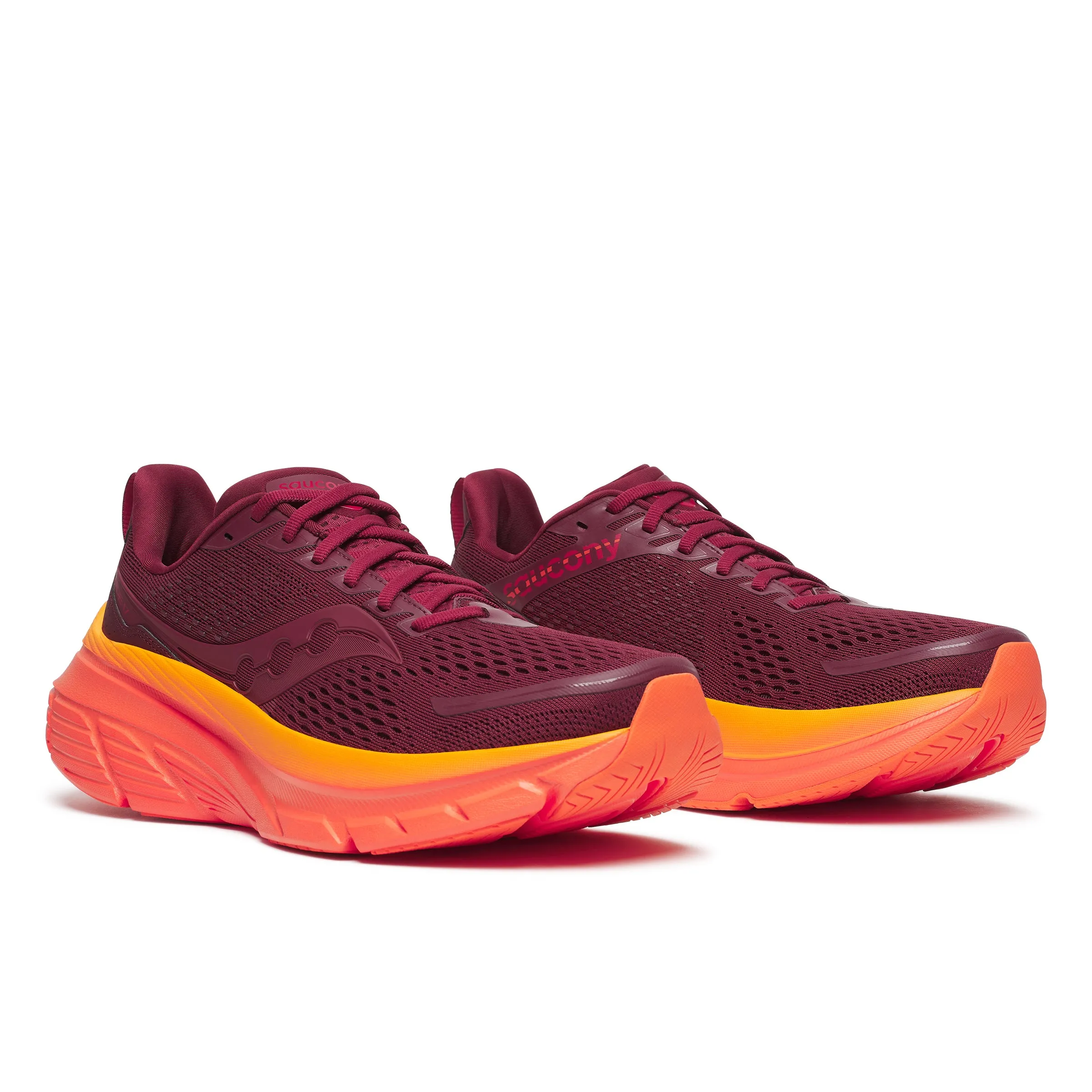 Saucony Men's Guide 17 Running Shoes Currant / Pepper