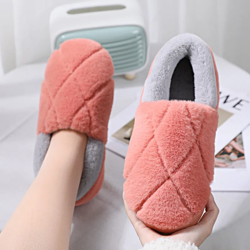 Simple Non-slip Woolen Floor Slippers With Soft Soles - GlamzLife