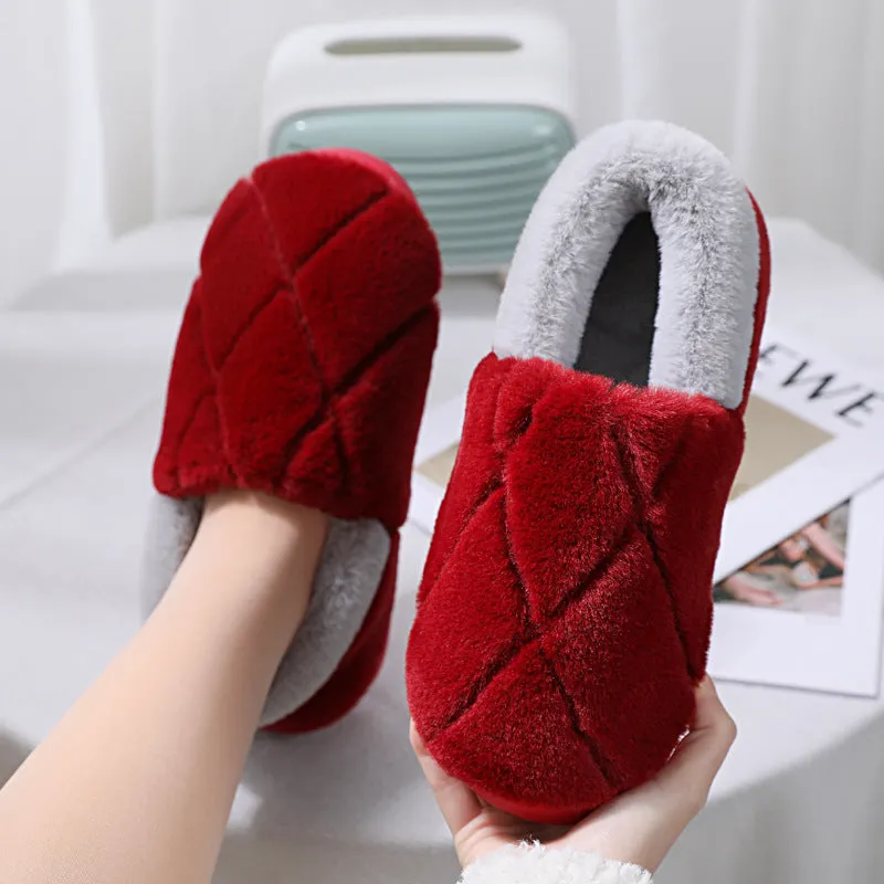 Simple Non-slip Woolen Floor Slippers With Soft Soles - GlamzLife