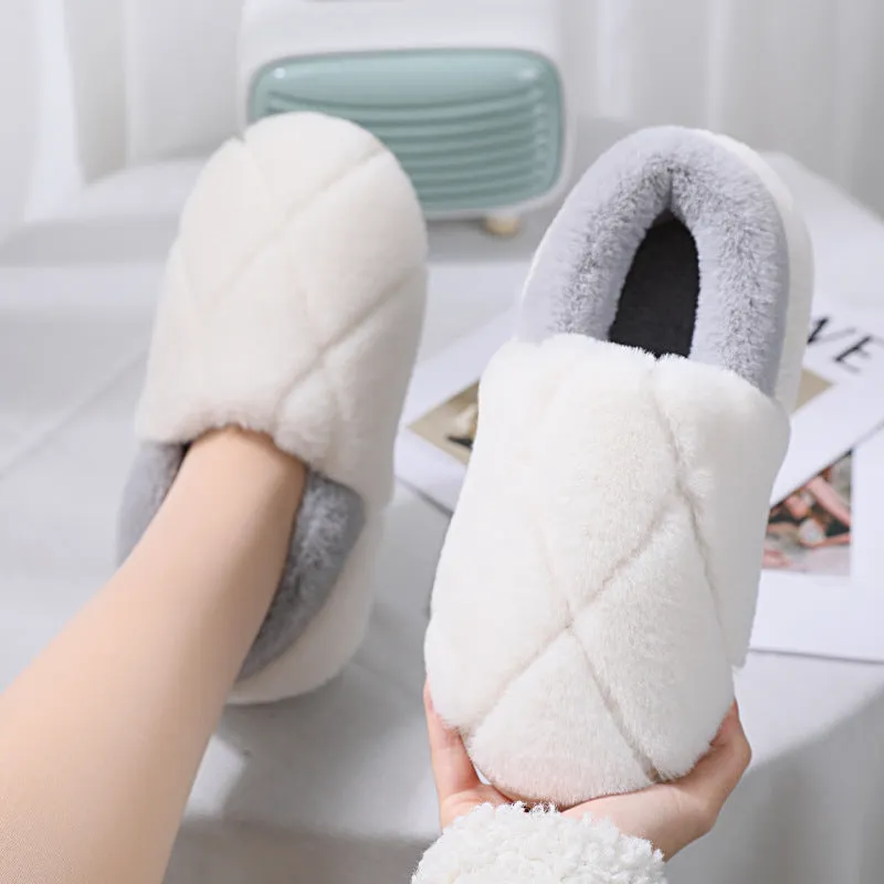 Simple Non-slip Woolen Floor Slippers With Soft Soles - GlamzLife