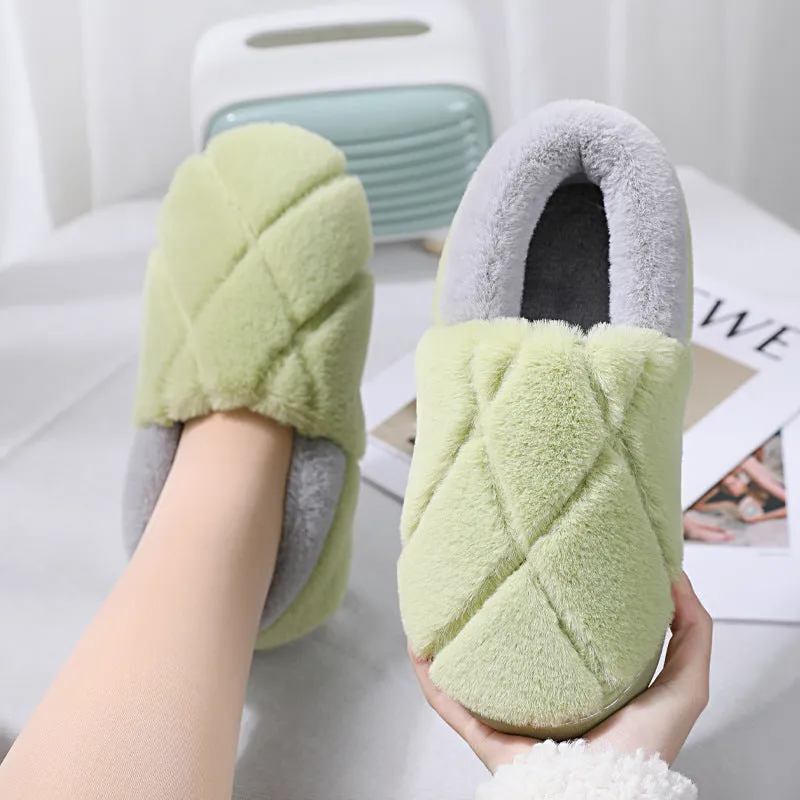 Simple Non-slip Woolen Floor Slippers With Soft Soles - GlamzLife