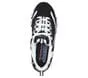 Skechers Women's D'Lites Biggest Fan Sneakers- Black/ White