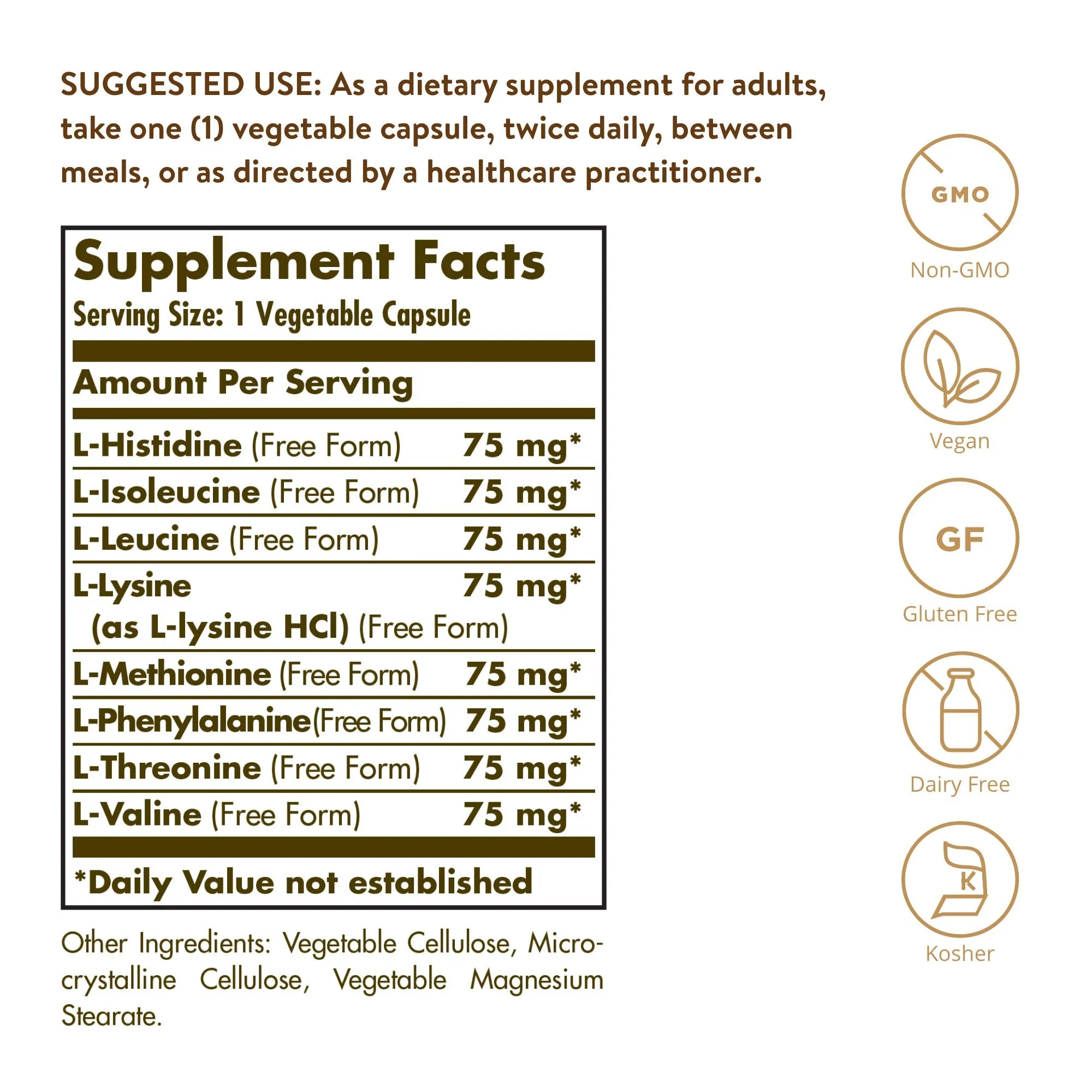 Solgar, Essential Amino Complex, 90 Vegetable Capsules