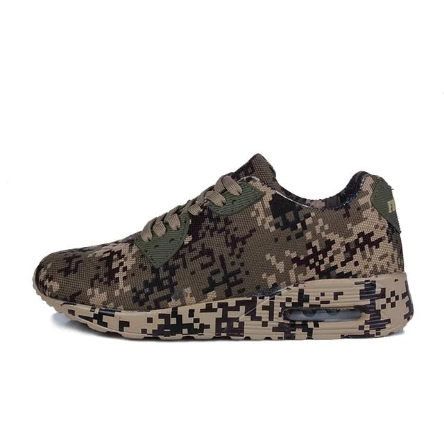 Sports Athletic Zapatillas Outdoor Camouflage Breathable Trainer Shoes for men