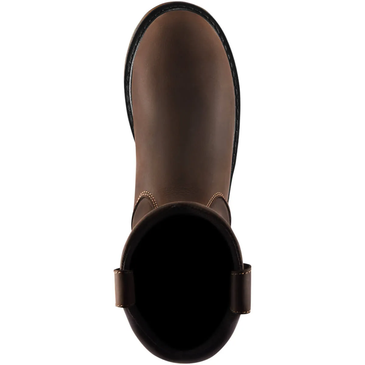 Steel Yard 11 Inch Steel-Toe Pull On Waterproof Wellington Work Boot Brown