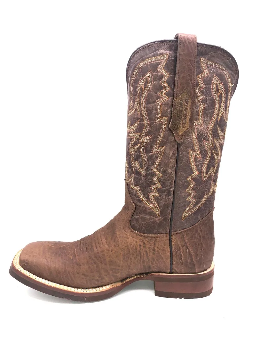 'Tanner Mark' Men's 13" Western Square Toe - Brown / Brown