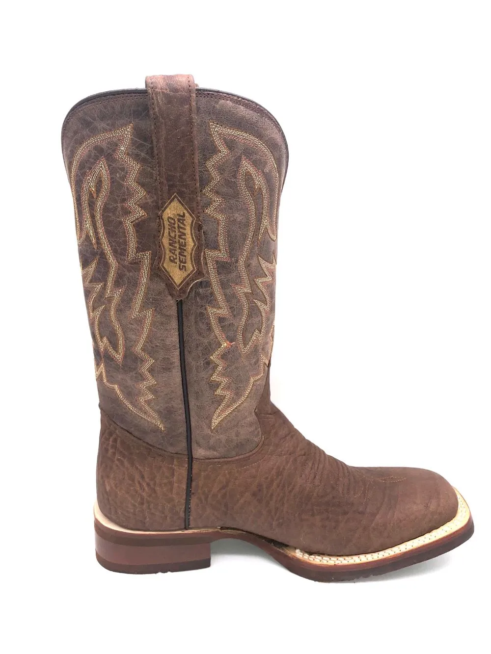 'Tanner Mark' Men's 13" Western Square Toe - Brown / Brown