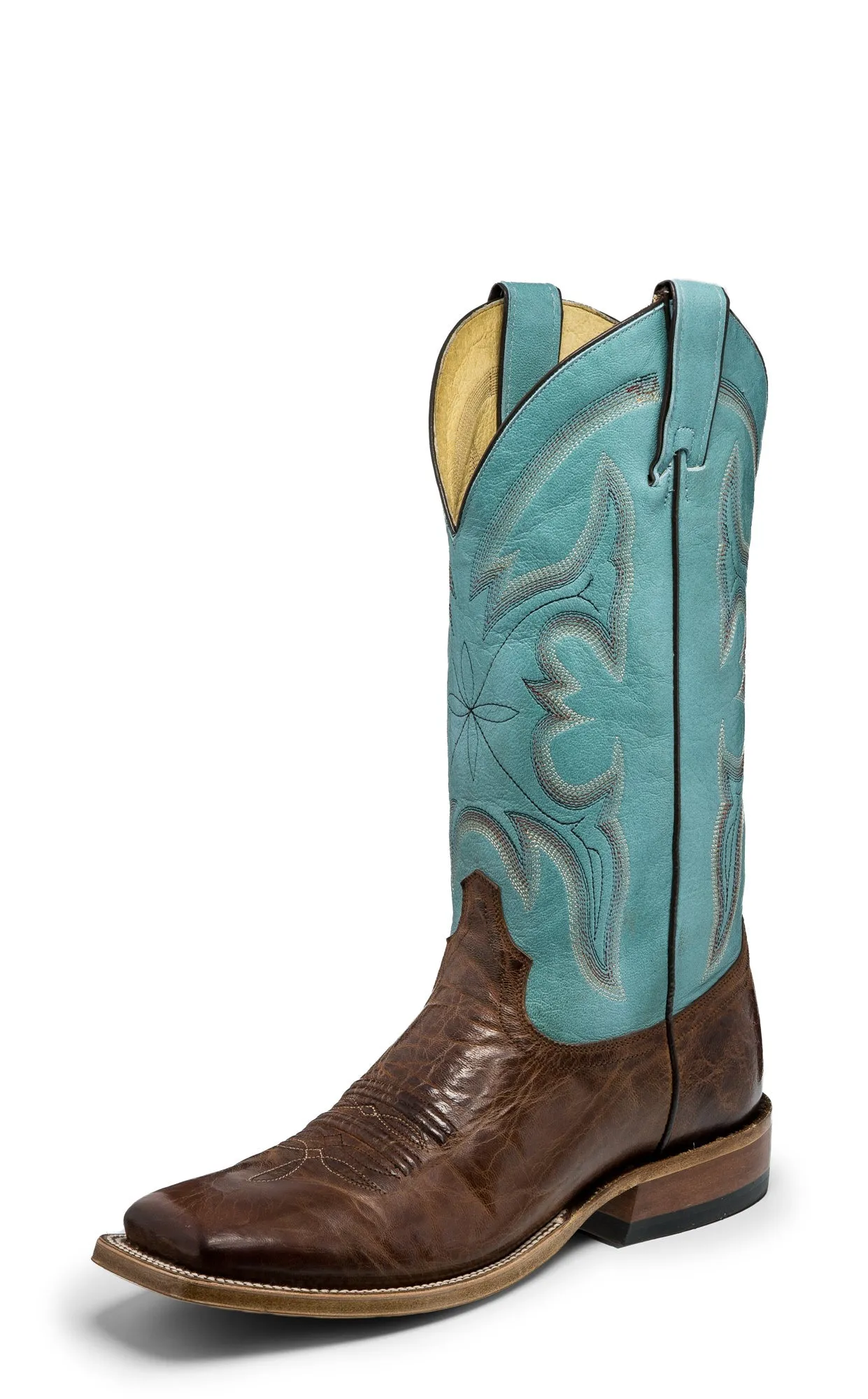 Tony Lama 1911 Mens Sky Blue Sealy Leather Cowboy Boots