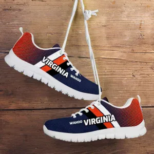 Wahoo Virginia Cavaliers Basketball Fans Mesh Fabric Running Shoes