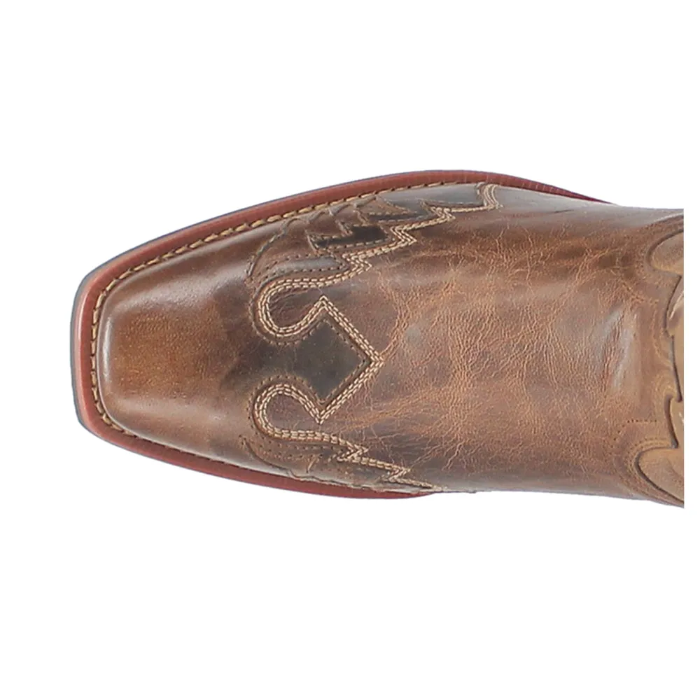 Williams Leather Square Toe Cowboy Boots