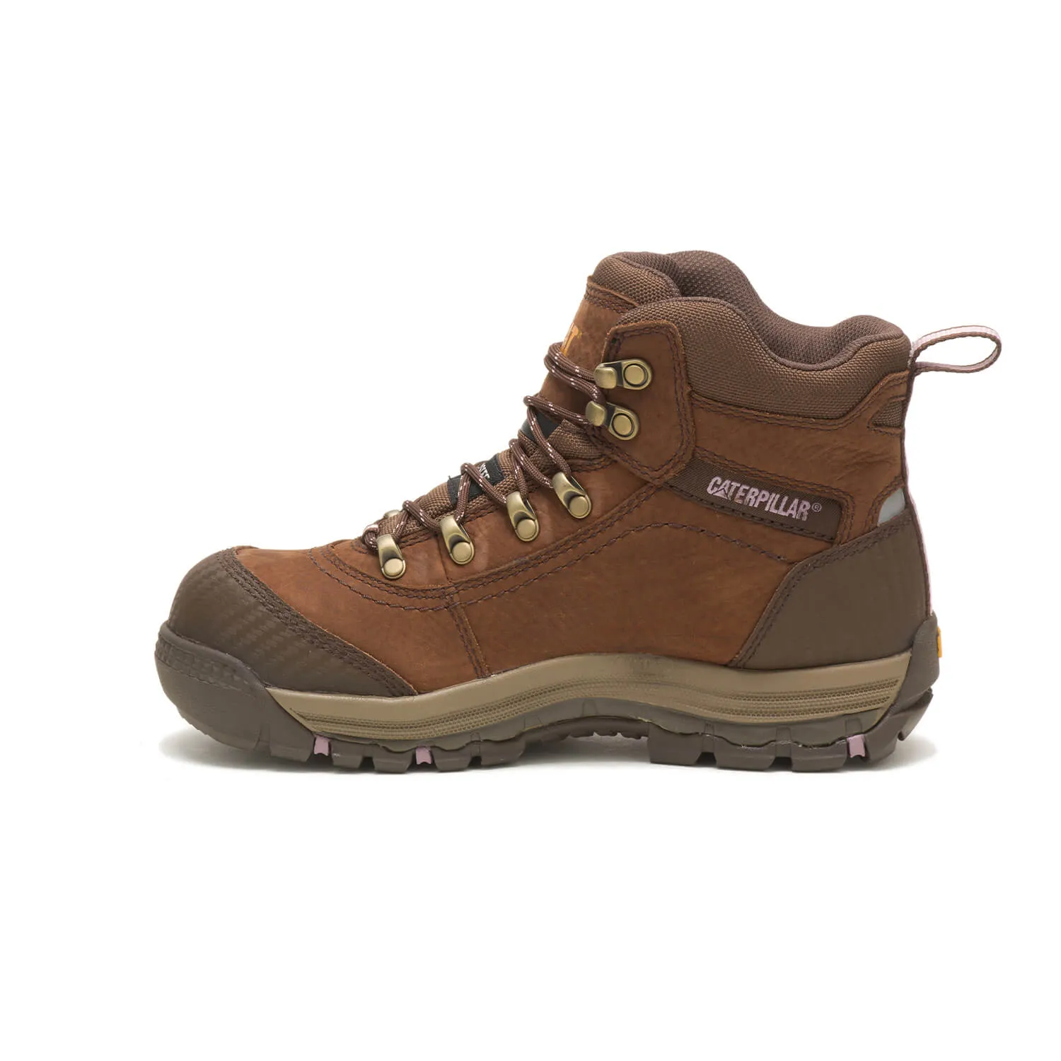 Women's Ally Composite-Toe Waterproof Work Boot Brown