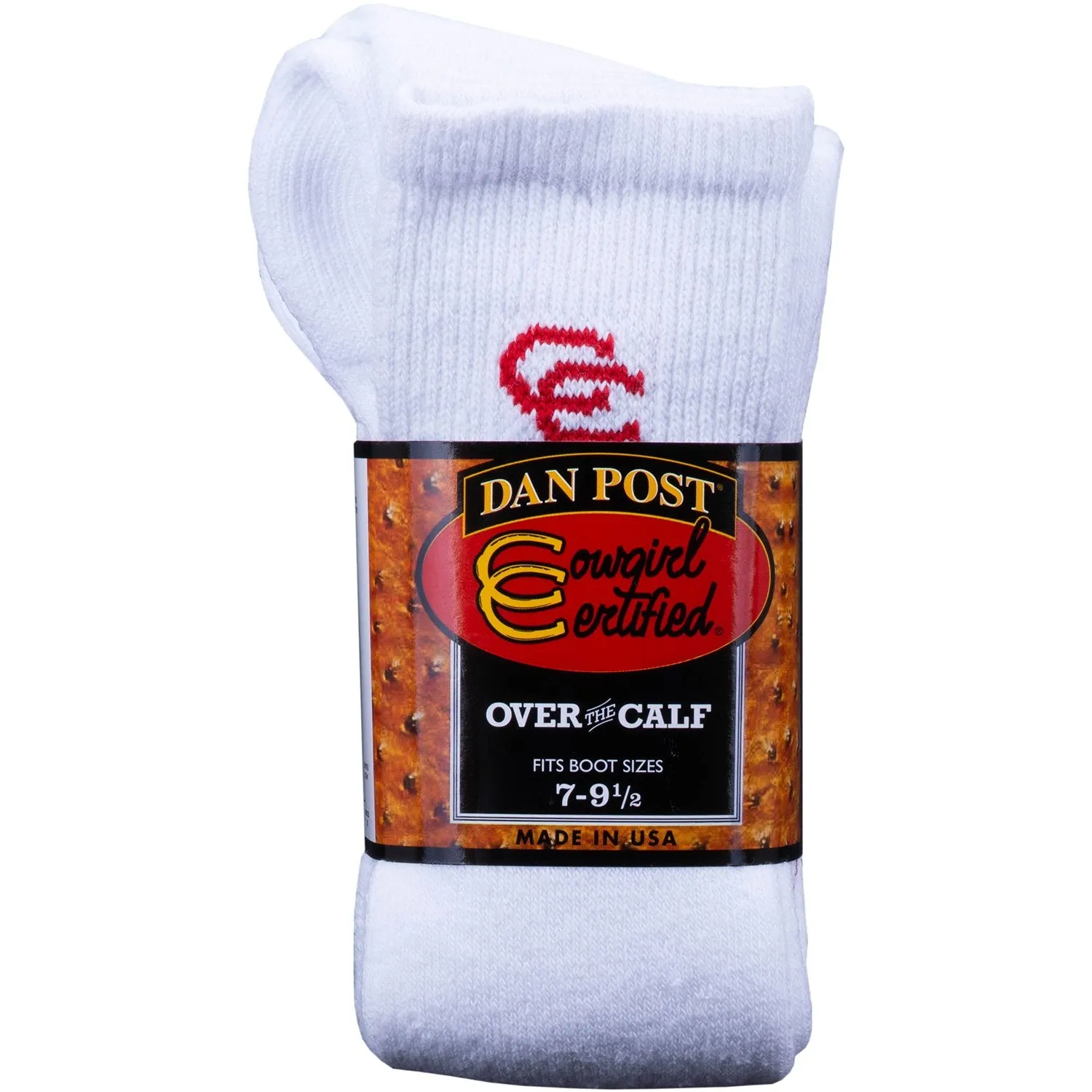 Women's Dan Post DPCGC9 White Over the Calf Socks