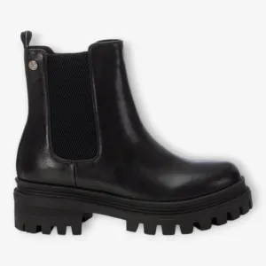 XTI Black Ankle Boots with Chunky Sole