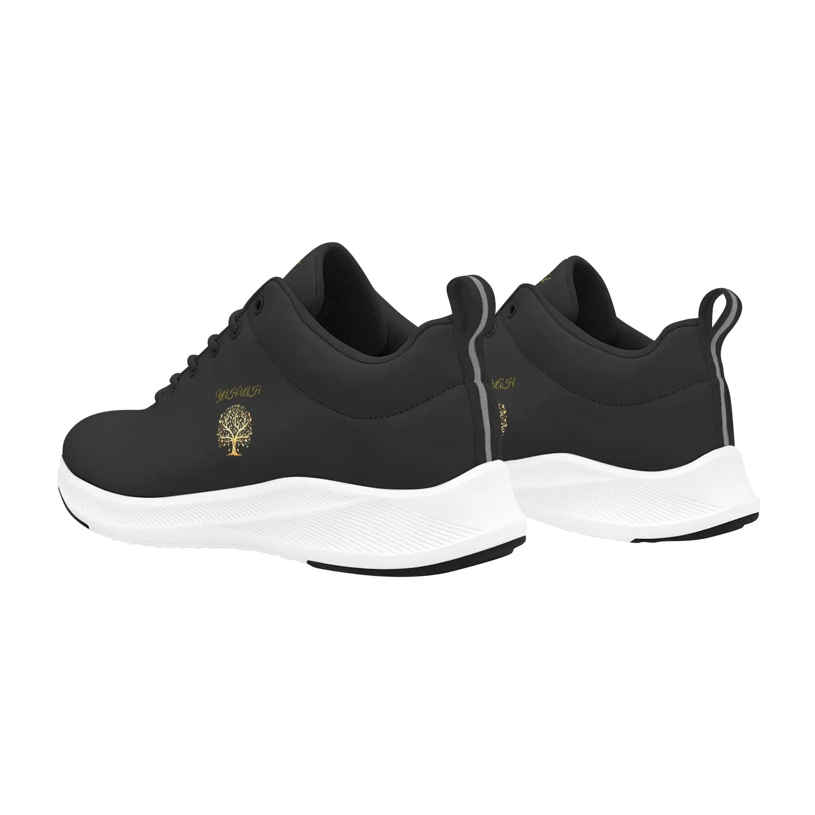 Yahuah-Tree of Life 01 Ladies Alpha Running Shoes (Black/White)