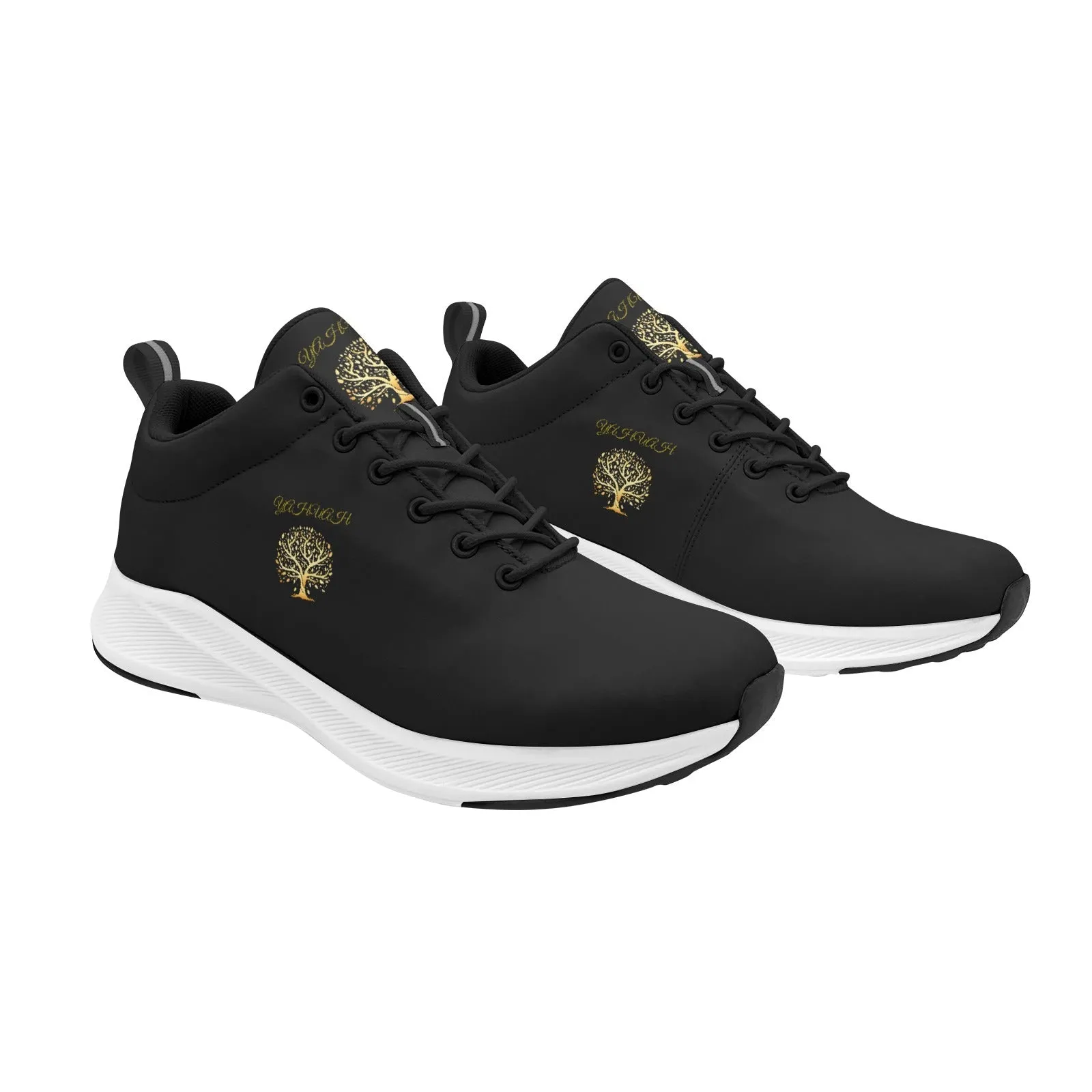 Yahuah-Tree of Life 01 Ladies Alpha Running Shoes (Black/White)