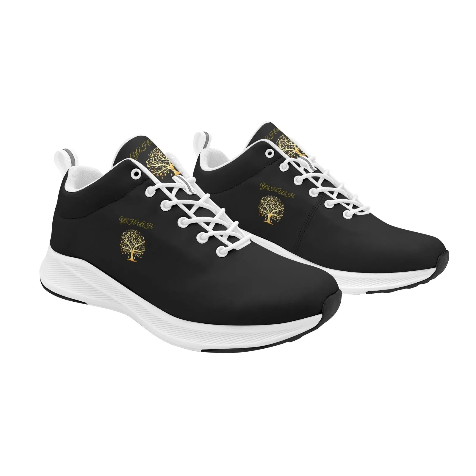 Yahuah-Tree of Life 01 Ladies Alpha Running Shoes (Black/White)