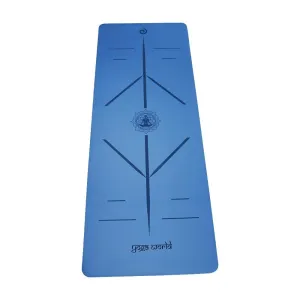 Yoga World Alignment Yoga Mat - Non-Slip & Anti-Skid TPE Rubber Underside - Soft