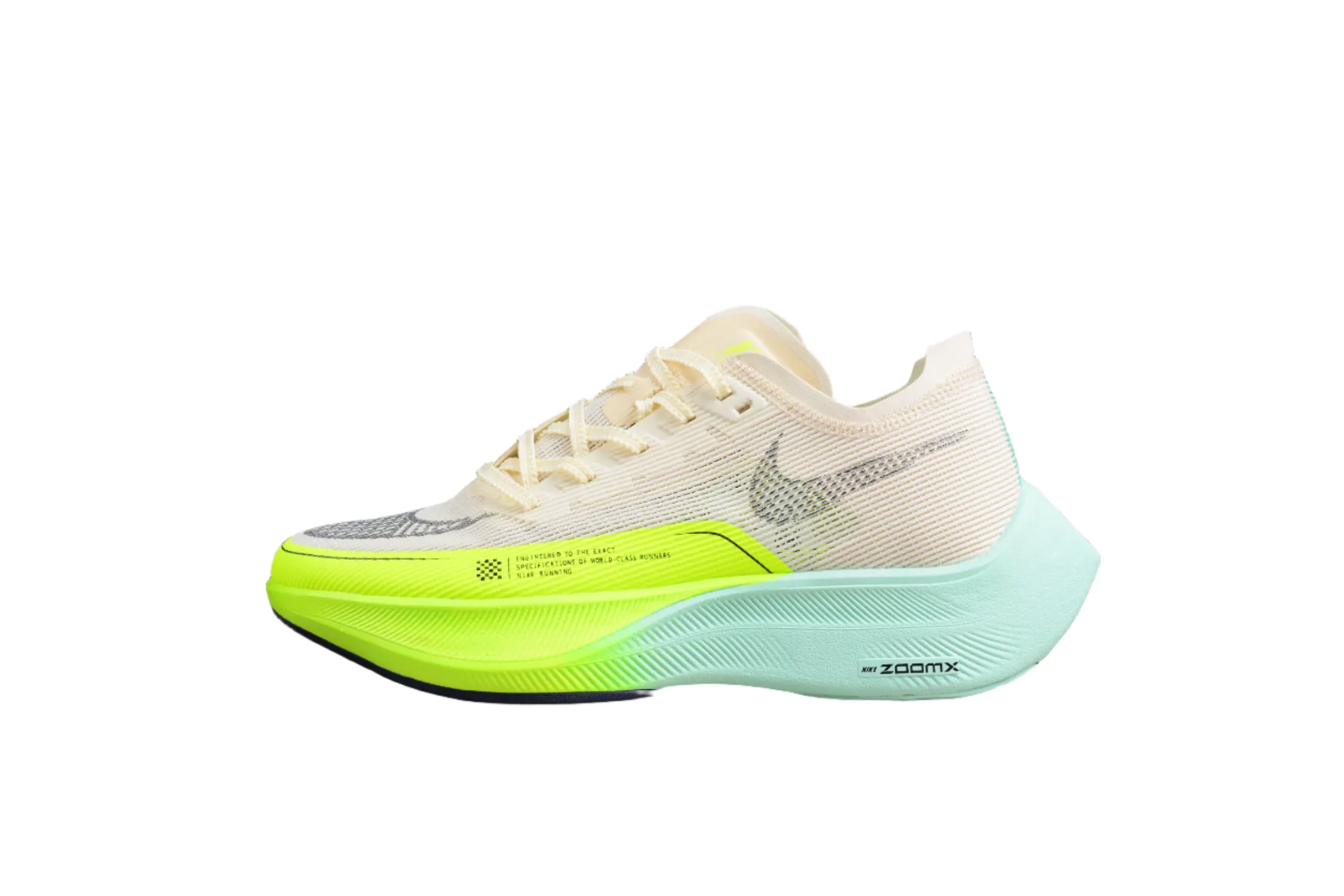 ZoomX Vaporfly NEXT% 2 Cream，Neon Green and Teal