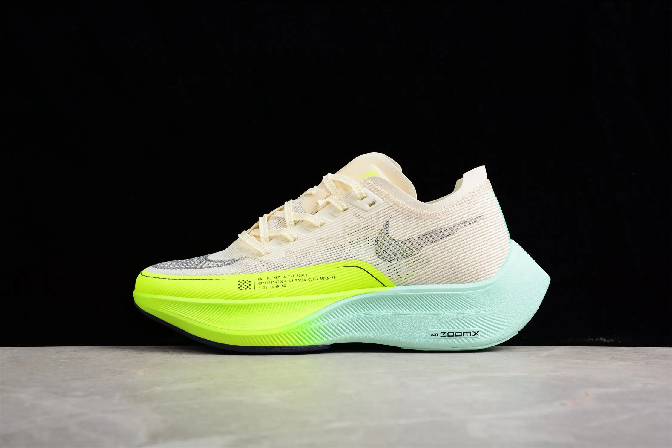 ZoomX Vaporfly NEXT% 2 Cream，Neon Green and Teal